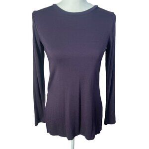 Athleta Long Sleeved Lightweight Plum Purple Workout Shirt Women's Size XS